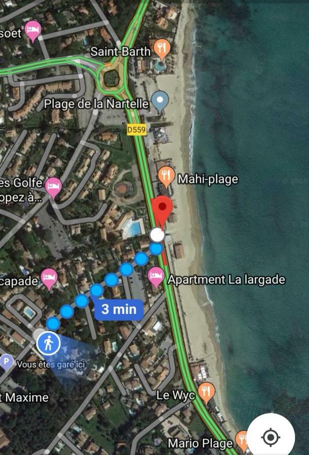 Appartement Sainte-Maxime, Plage De La Nartelle Dış mekan fotoğraf